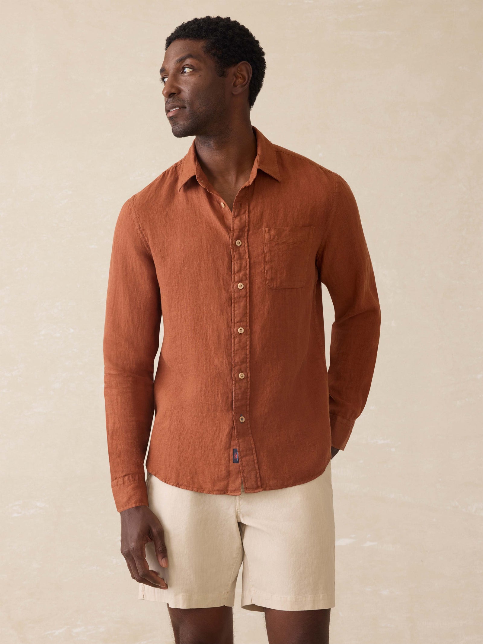 Printed Laguna Linen Men's Shirt main image 1