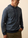 Sunwashed Slub Hoodie - Navy Stream Stripe