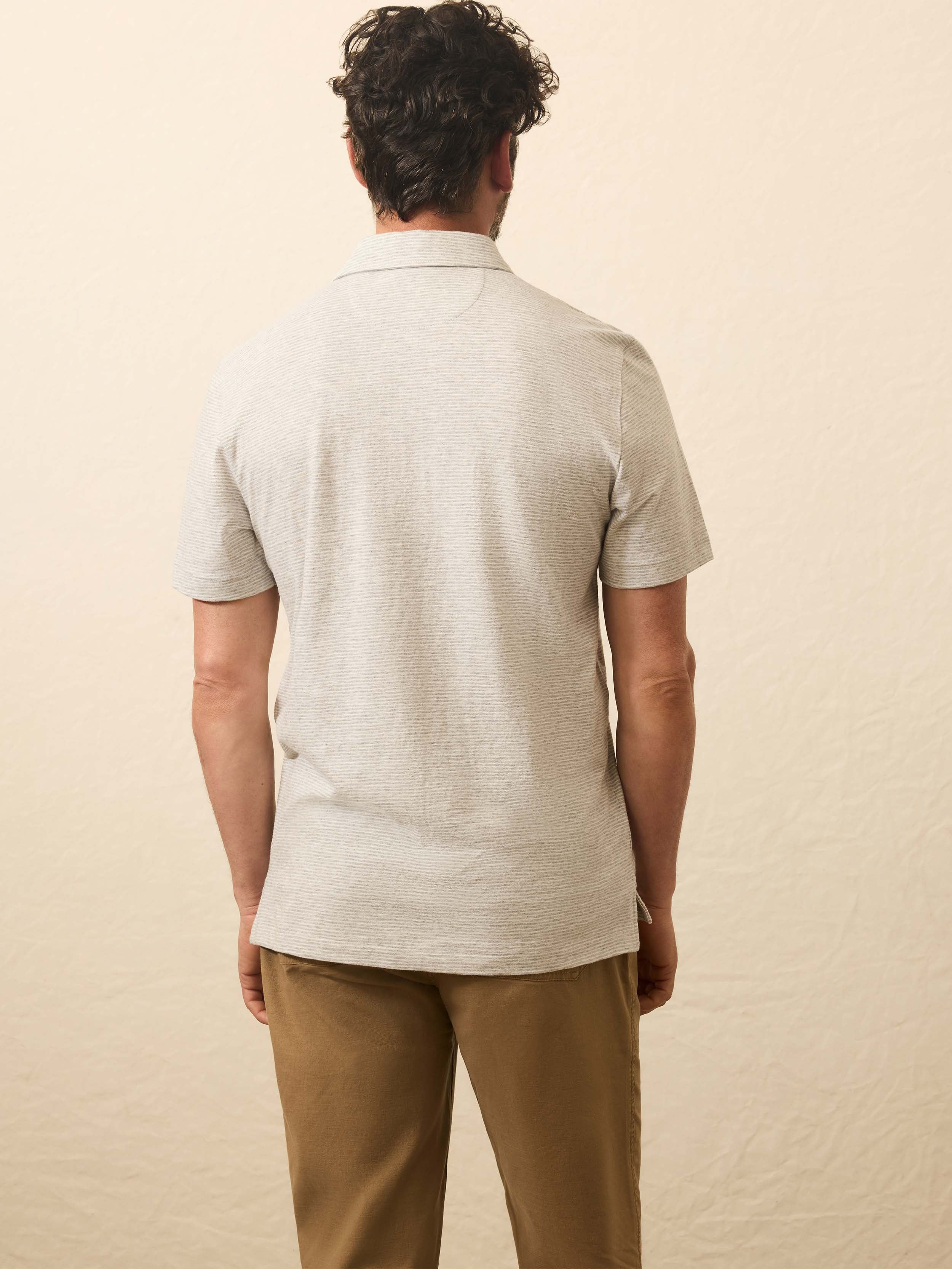 Sunwashed T-Shirt Polo - Echo Bay Stripe
