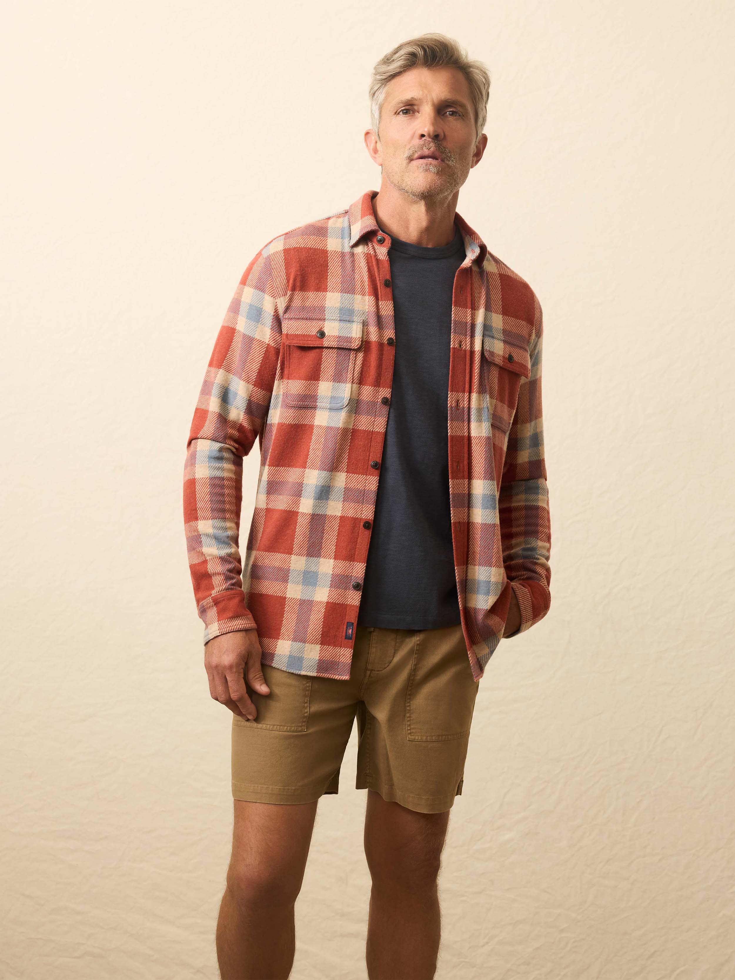 Legend™ Sweater Shirt - Copper Falls Plaid