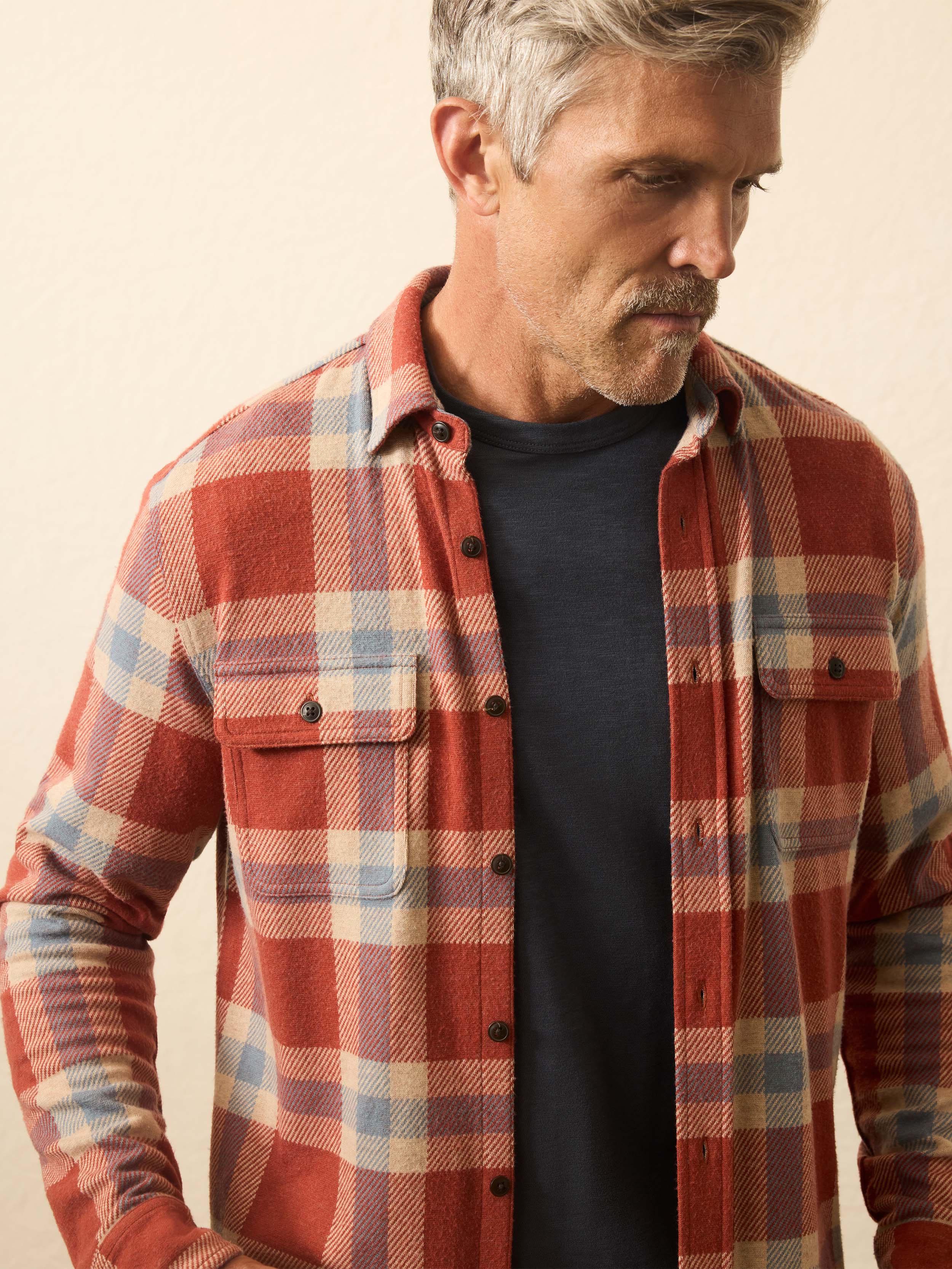 Legend™ Sweater Shirt - Copper Falls Plaid