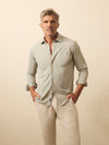 Long-Sleeve Costa Pique Shirt - Coastal Sage