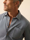 Long-Sleeve Costa Pique Shirt - Sea Cavern