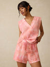Laidback Gauze Short - Coral Skies Tie Dye