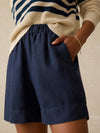 Laguna Linen Bayview Short - Navy