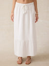 Dune Cotton Gauze Rees Skirt - White