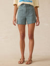 Stretch Terry Patch Pocket Short - Ocean Glass