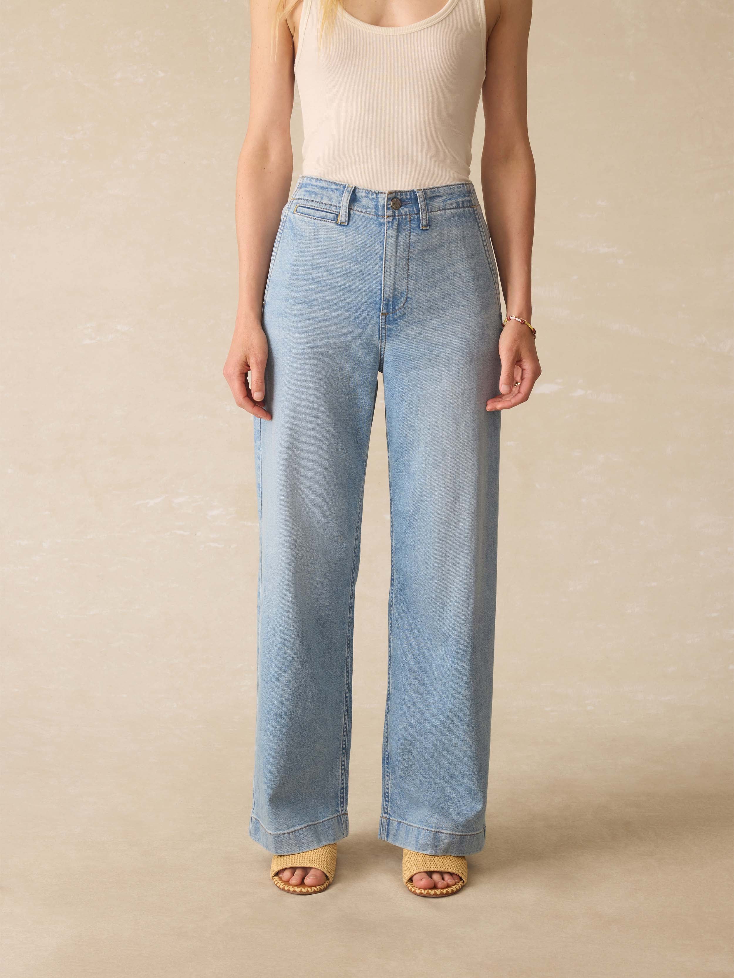Linen Denim Pant - Summer Seas Wash | Faherty Brand