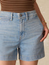 Linen Denim Short - Summer Seas Wash