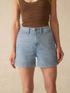 Linen Denim Short - Summer Seas Wash
