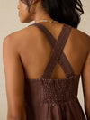 August Linen Dress - Cocoa