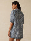 Paradise Point Linen Dress - Oceanview Blossom