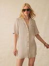 Paradise Point Linen Dress - Flax
