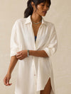 Dune Cotton Gauze Haze Coverup - White