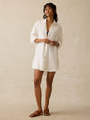 Dune Cotton Gauze Haze Coverup - White