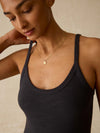 Sunwashed Slub Tank Dress - Washed Black