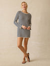 Seacoast Crochet Long-Sleeve Dress - Nice Navy