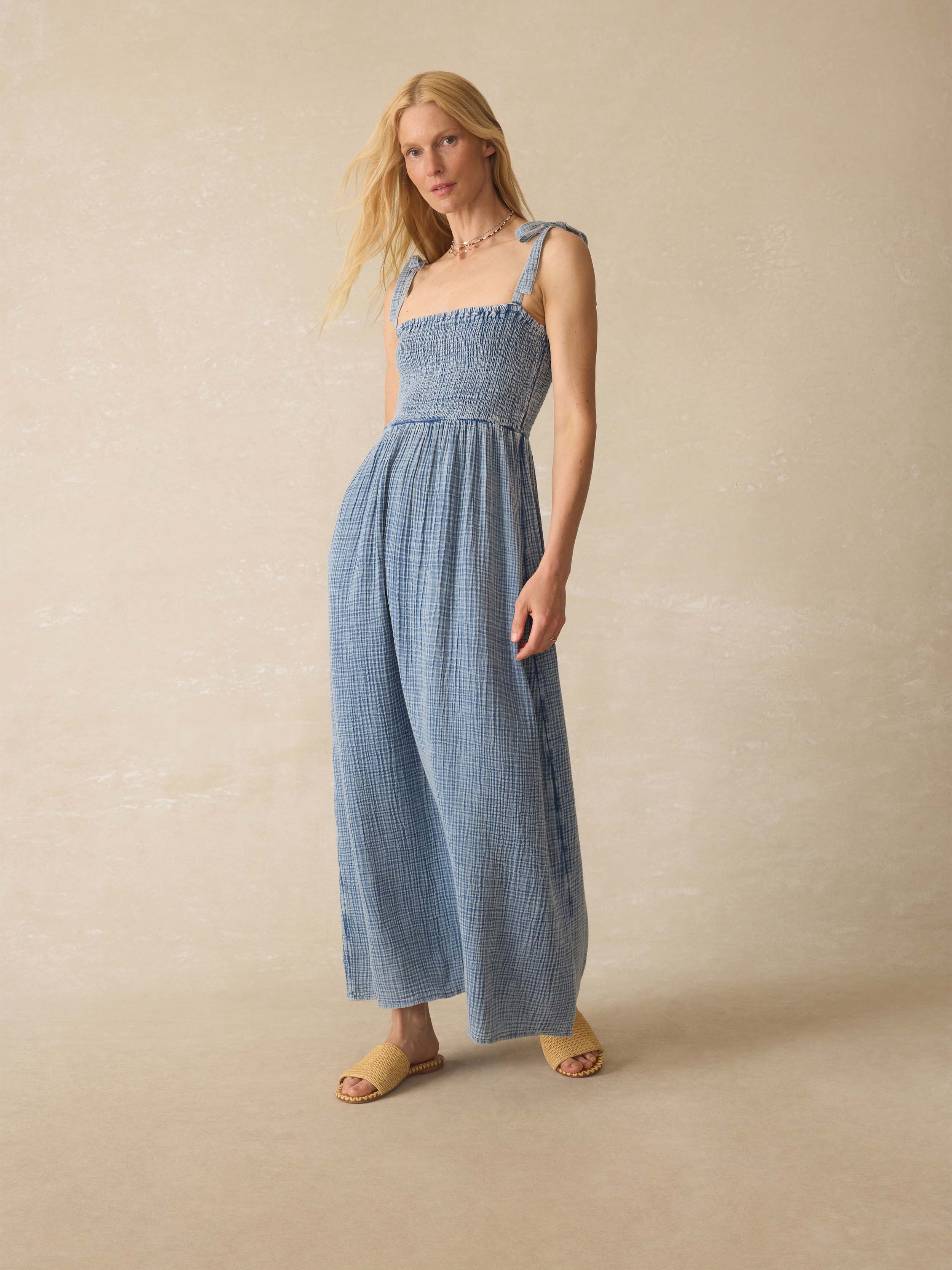 gauze summer dresses Beach Cotton Dress linen skirts are breathable and refreshing Women's Cotton Linen Gauze Long