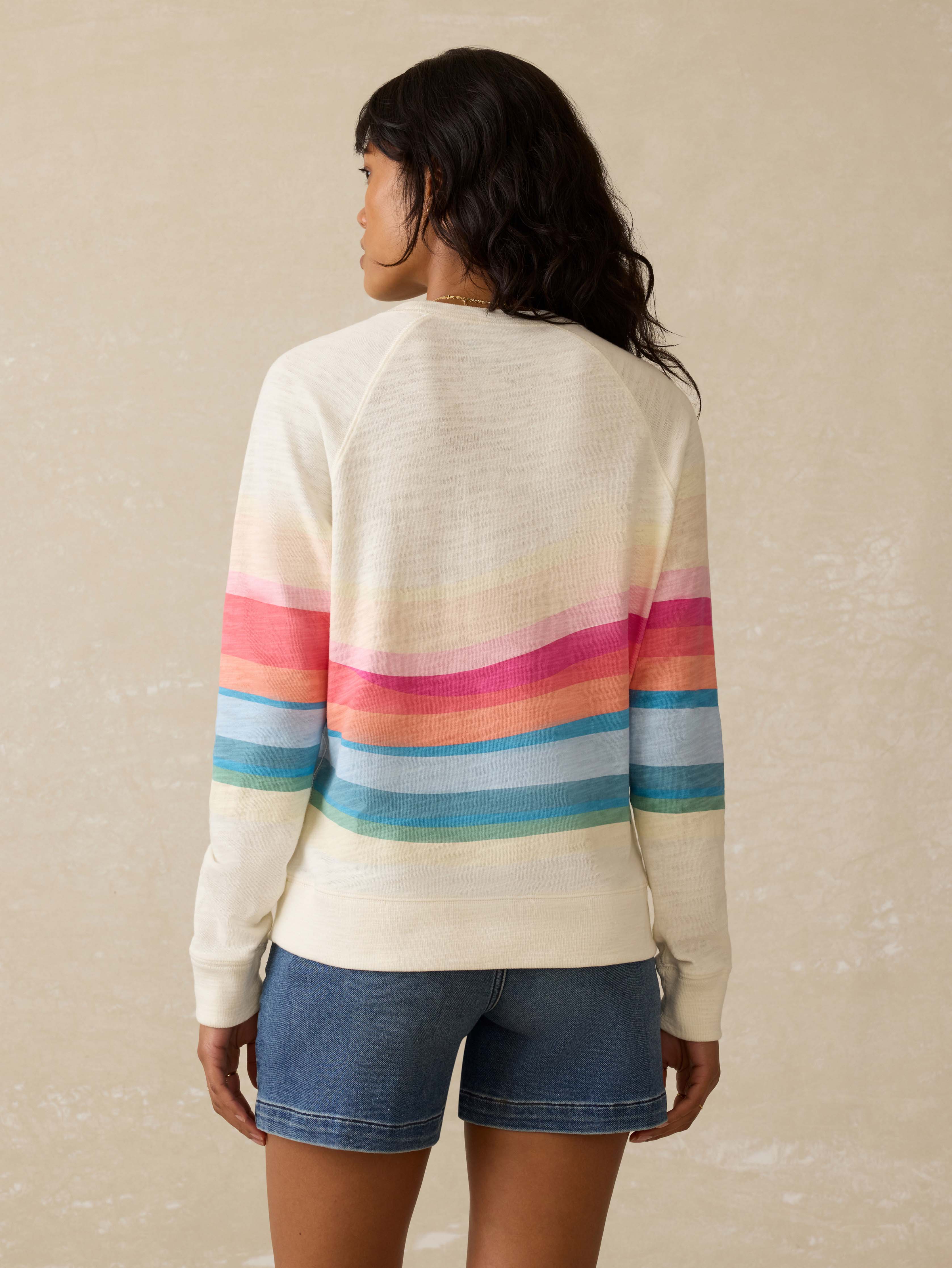Sunwashed Slub Crewneck