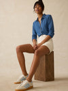 Sunwashed Knit Shirt - Medium Indigo Wash