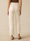 Stretch Terry Patch Pocket Ankle Pant - Egret