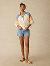 Cabana Towel Terry Quarter Zip - Sunrise Sail