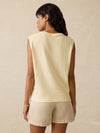 Sunwashed Slub Muscle Tank - Lemon Sorbet