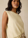 Sunwashed Slub Muscle Tank - Lemon Sorbet