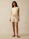 Sunwashed Slub Muscle Tank - Lemon Sorbet