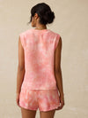 Dune Cotton Gauze Sleeveless Popover - Coral Skies Tie Dye