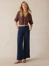 Palma Linen Avery Top - Cocoa
