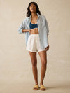 Laguna Linen Relaxed Shirt - Ocean Lucy Stripe