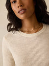 Miramar Linen Mini Rib Tee - Summer Sand