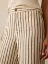 Sun Strider Linen Pant - Cocoa Grove Stripe