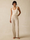 Sun Strider Linen Pant - Cocoa Grove Stripe