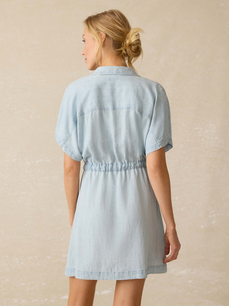 Tried & True Chambray Oakley Dress Arctic Sea Wash