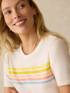 Sunwashed Essential Tee - Summer Sunrise Stripe