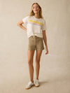 Sunwashed Essential Tee - Summer Sunrise Stripe