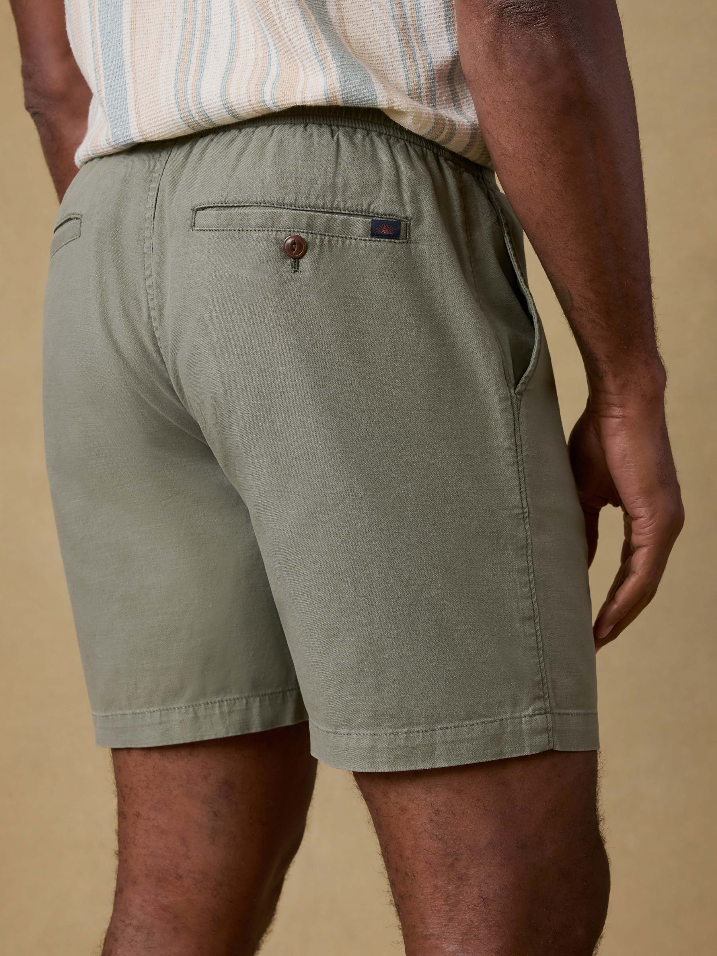 Essential Drawstring Short - Desert Olive | Faherty Brand