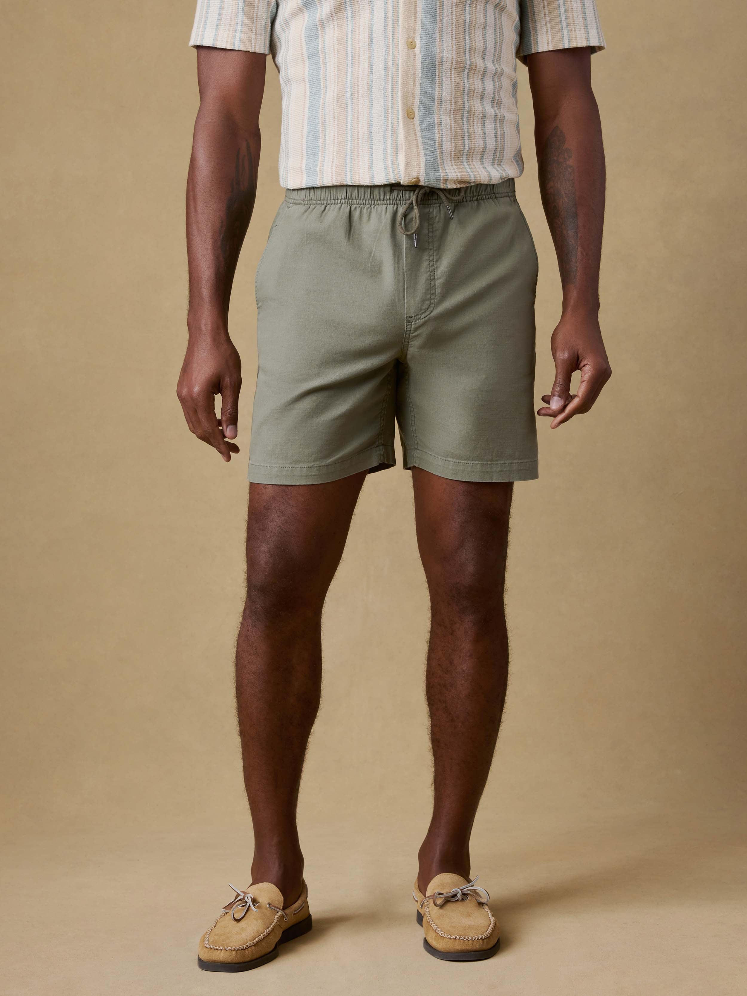 Essential Drawstring Short - Desert Olive | Faherty Brand