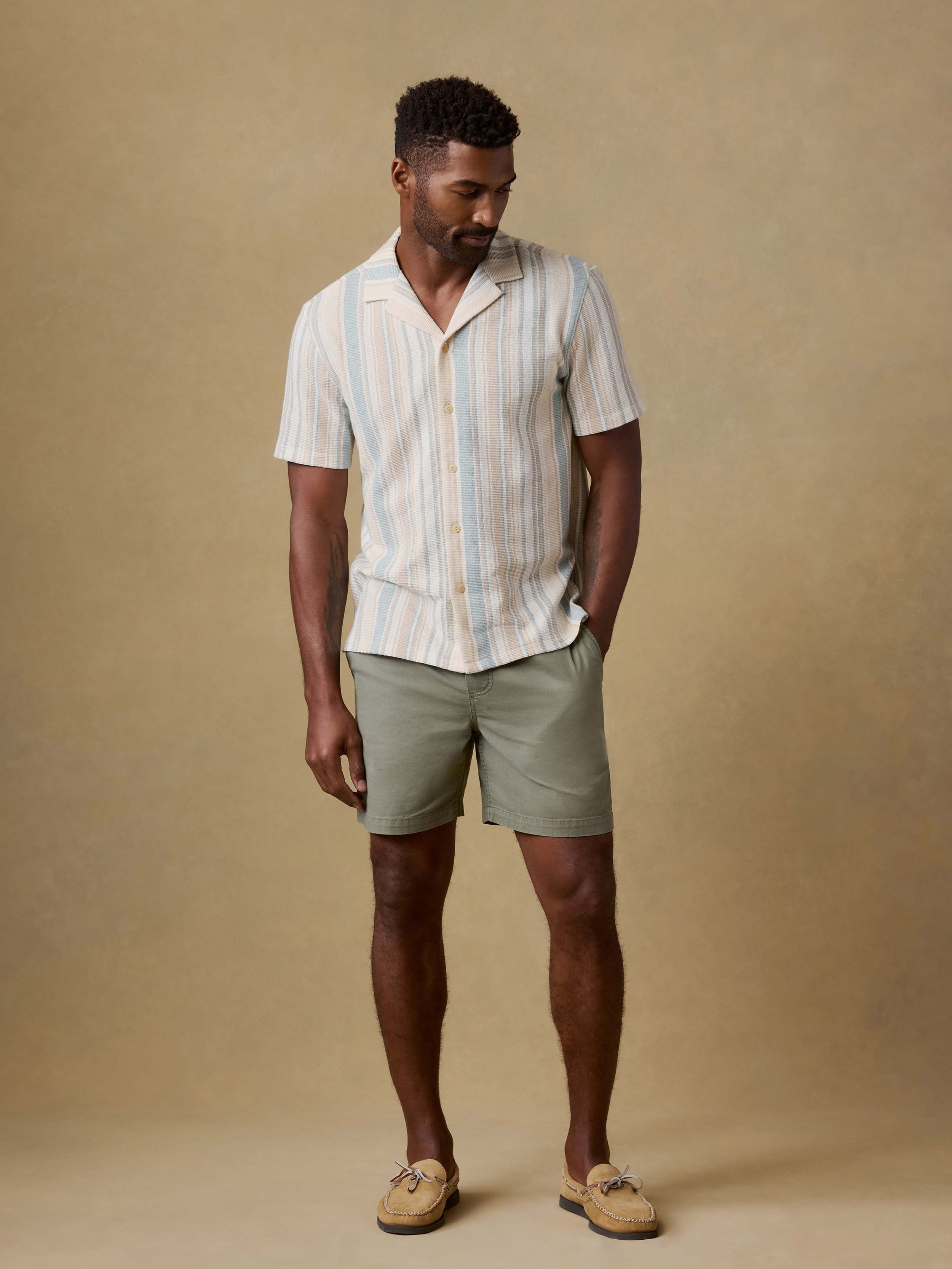 Essential Drawstring Short - Desert Olive | Faherty Brand