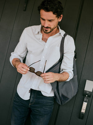 Laundered Oxford Shirt - Classic Blue Stripe