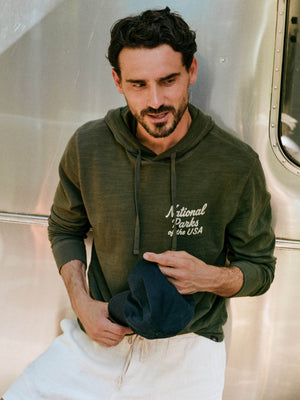 Faherty x Parks Project National Parks Sunwashed Organic Hoodie - Forest Grove