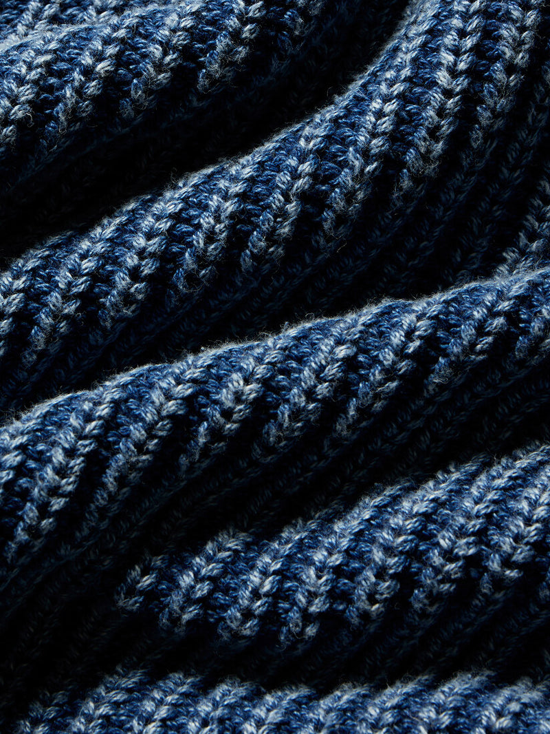 Swatch of sunwashed cotton sweater fabric