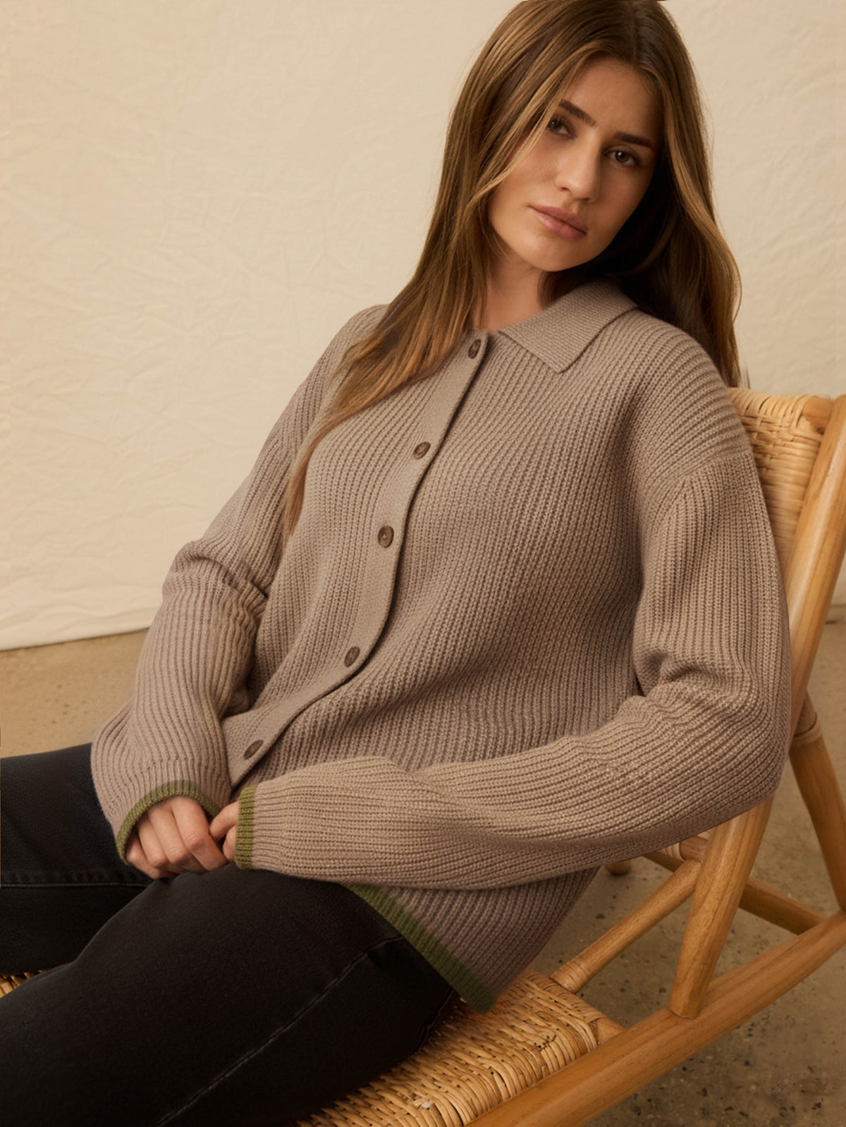  | Lodge Cardigan - Nutmeg | Faherty Brand, image 3 of 5