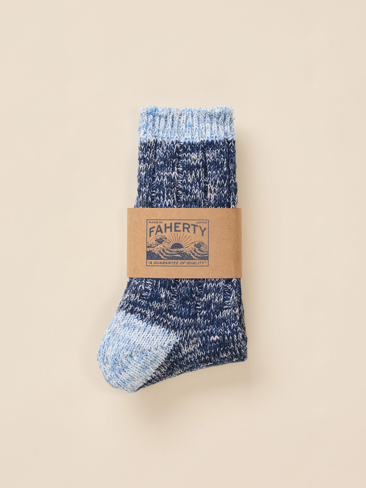 Japan Marled Socks - Indigo Storm, image 1 of 3