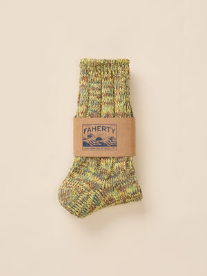 Japan Marled Socks - Golden Sage