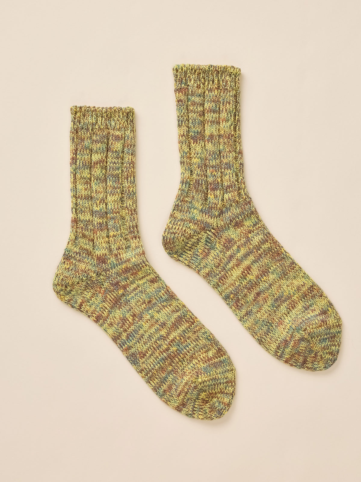 Japan Marled Socks - Golden Sage, image 2 of 3