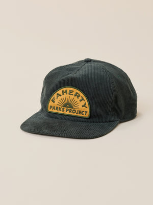 Faherty x Parks Project Pinch Front Cord Hat - Olive