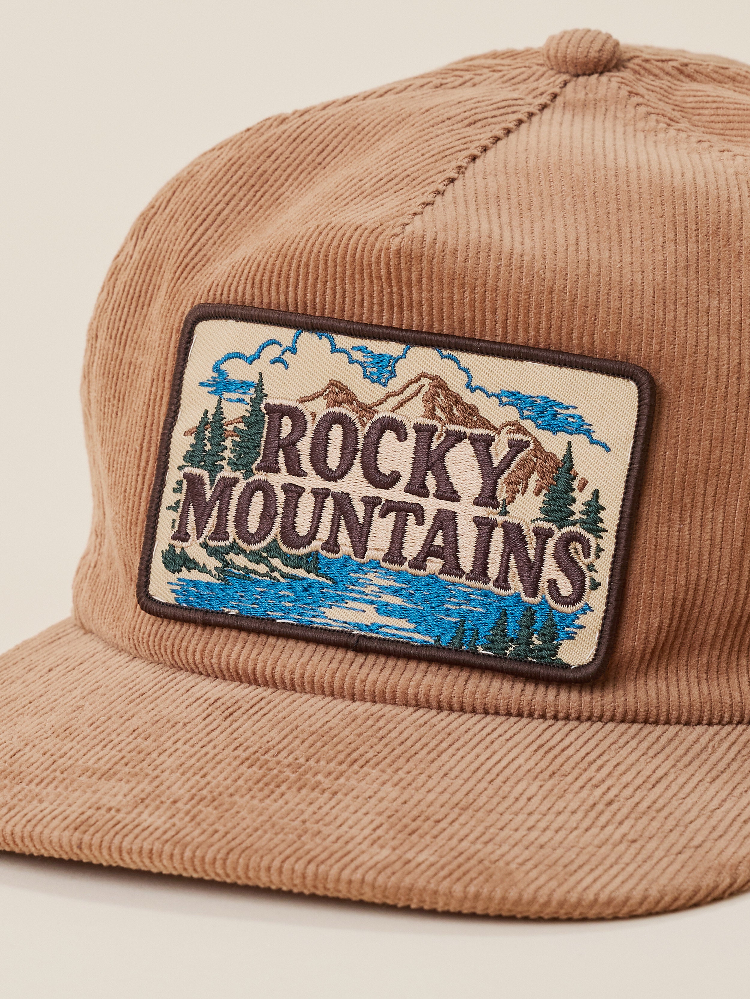 Faherty x Parks Project Rocky Mountains Pinch Front Cord Hat - Elk